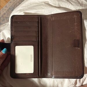 Coach Mahogany Leather Wallet and cardcase. Vintage from 1990s!